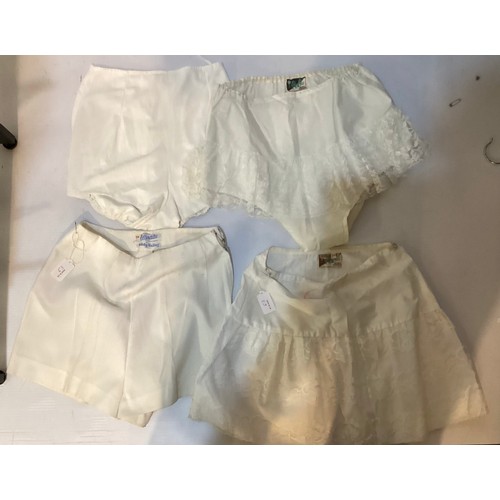 63 - Vintage sports wear circa 1960's / 1970's to include Perfit two piece tennis skirt & bloomers. Teddy... 