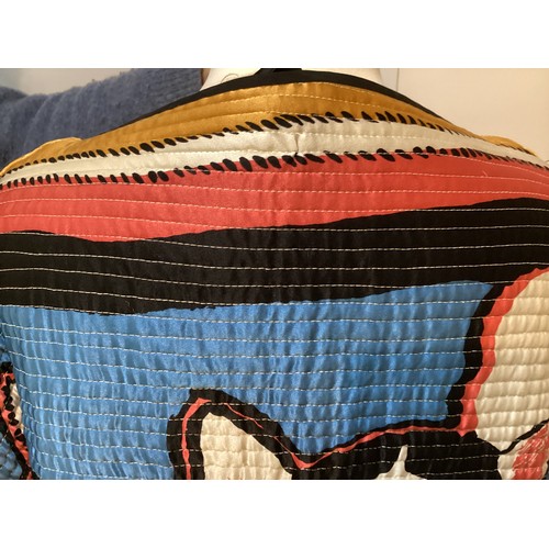 152 - MICHAELE VOLLBRACHT: Dyed and quilted silk 