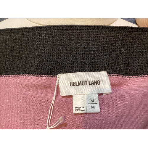 168 - A quantity of clothes to include HELMUT LANG jersey stretch dress, jersey skirt and top, and a long ... 