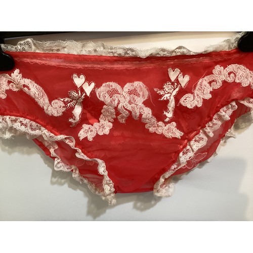 61 - JUEL PARK (couture lingerie company) undergarments, to include a baby doll style nightie, petticoat ... 