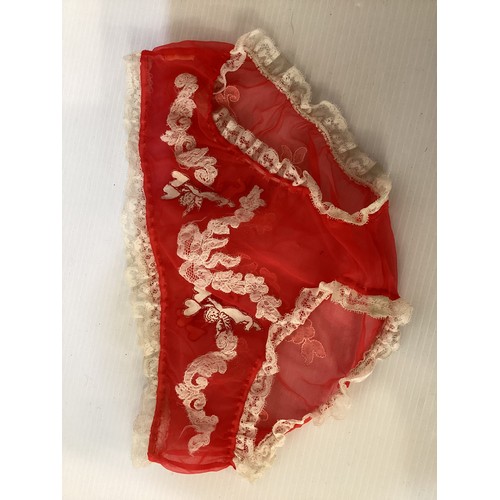 61 - JUEL PARK (couture lingerie company) undergarments, to include a baby doll style nightie, petticoat ... 