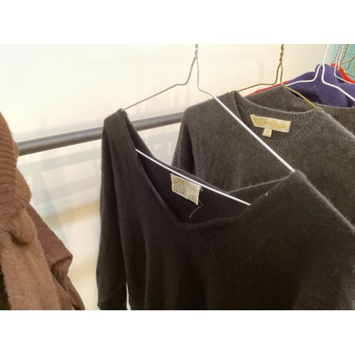 56 - Quantity of vintage Cashmere to include VALERIE LOTHIAN, HIGHLAND , BARRIE for Harvey Nichols, S Fis... 