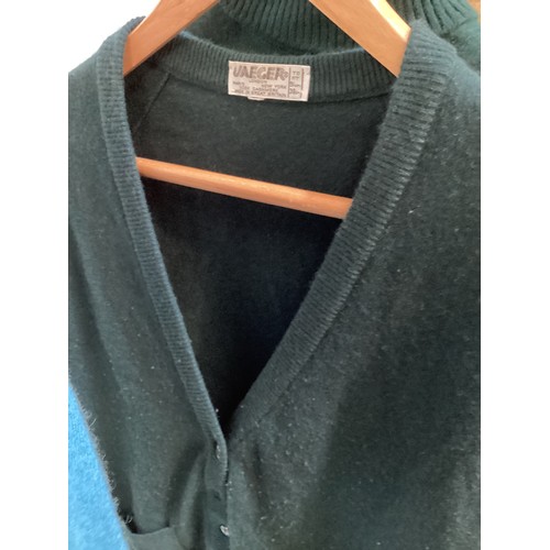 58 - A quantity of vintage Cashmere to include a black Christian Dior polar neck, JAEGER,  (15 items), al... 