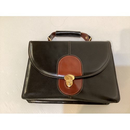 144 - A quantity of vintage handbags, including burgundy leather Loewe oversized purse, three further leat... 