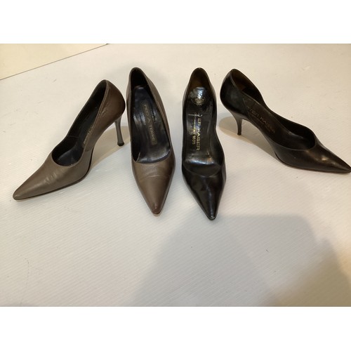 137 - Six pairs of shoes and one pair of Italian leather boots, RENATA, size 37, with zip to back, shoes t... 