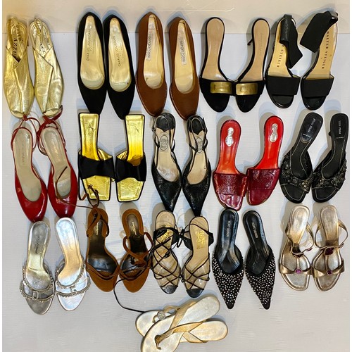 149 - A quantity of shoes, all in worn used condition, to include Miu Miu, Dolce & Gabbana, Donna Karen, F... 