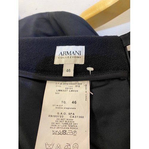 195 - Two ARMANI jackets and an ARMANI suit sizes 46-48.