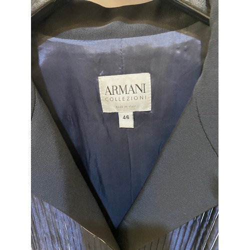 195 - Two ARMANI jackets and an ARMANI suit sizes 46-48.