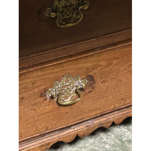 618 - A bureau book case, the top opening to reveal a fitted stationery interior, with brass drop handles,... 