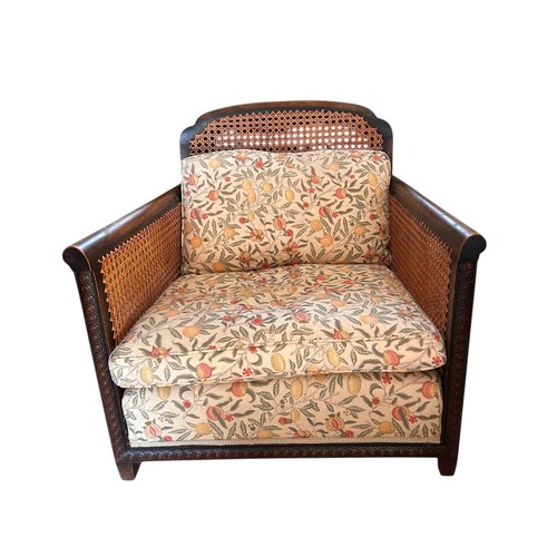 629 - An Early C20th Bergere Chair and Sofa ; Sofa: Width 139 cm, Depth 76 cm , Height Back 71 cm and Seat... 