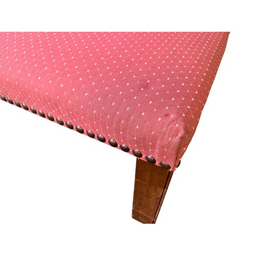 638 - A large upholstered foot stool, 147cm x 115cm  x 43cm high.