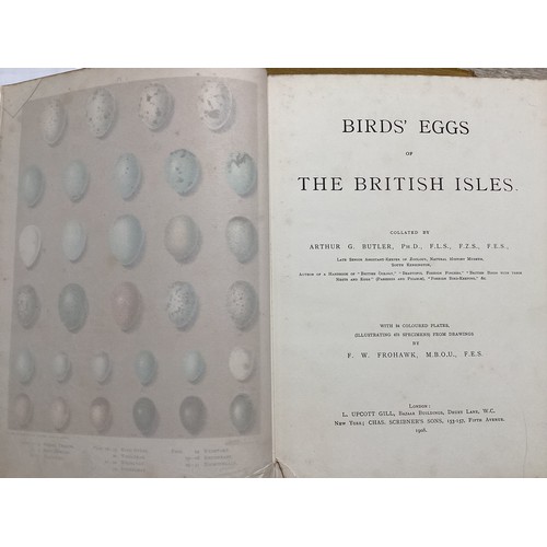 420 - Books: 6 volumes of  A History of British Birds, F O Morris,  with coloured plates and  1 x Birds Eg... 