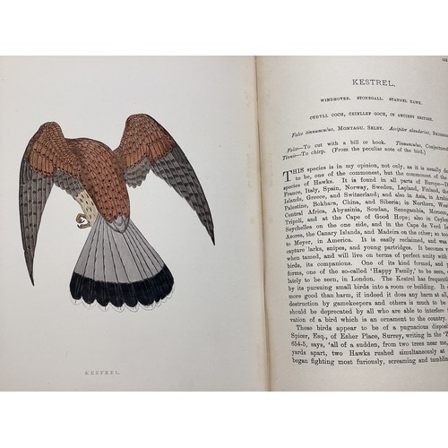 420 - Books: 6 volumes of  A History of British Birds, F O Morris,  with coloured plates and  1 x Birds Eg... 