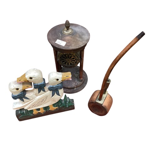 447 - A quantity of mixed collectables to include late C19th and C20th items, tea caddies, wooden statione... 