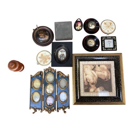 447 - A quantity of mixed collectables to include late C19th and C20th items, tea caddies, wooden statione... 