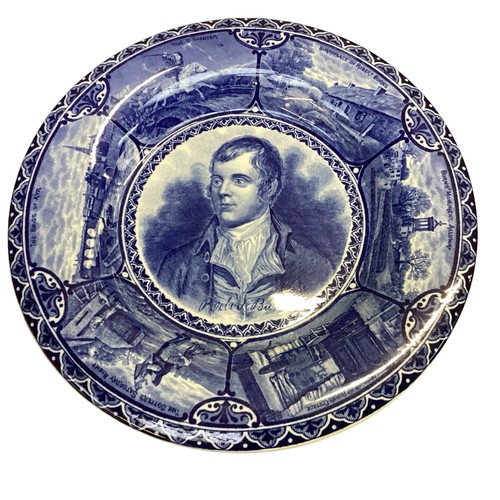 438 - A quantity of Robert Burns related items, including a book, Ridgway Pottery items, etc.