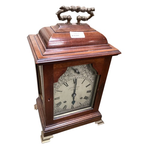 446 - A quantity of antique clocks, to include a Victorian American style mahogany case wall clock with et... 