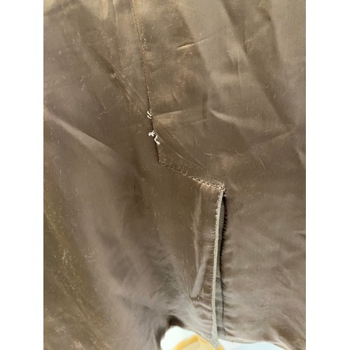 219 - Light brown wool overcoat. Condition wear and damage and marks. Inside armpit to armpit 63cm, length... 