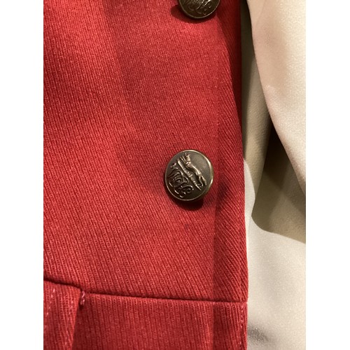 243 - Hunting wear to include, Huntsman and Sons Savile Row Pink (Red) hunting jacket with hunt buttons, s... 