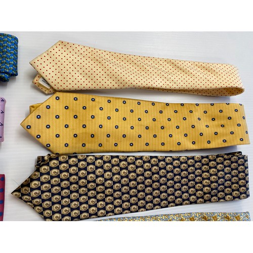 240 - Ten silk ties - to include James Meade, Charles Tyrwhitt, Hunters, Tie Rack, Farabeo Milano for Frie... 