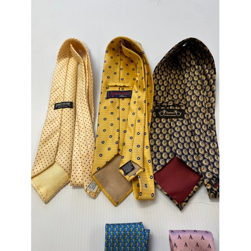 240 - Ten silk ties - to include James Meade, Charles Tyrwhitt, Hunters, Tie Rack, Farabeo Milano for Frie... 