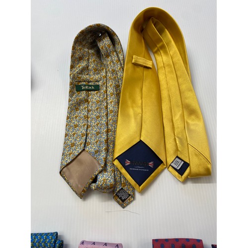 240 - Ten silk ties - to include James Meade, Charles Tyrwhitt, Hunters, Tie Rack, Farabeo Milano for Frie... 