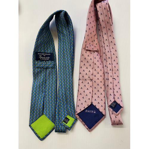 240 - Ten silk ties - to include James Meade, Charles Tyrwhitt, Hunters, Tie Rack, Farabeo Milano for Frie... 