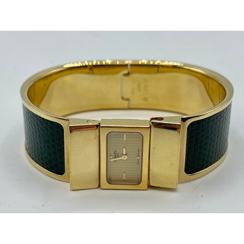 356 - THREE HERMES WATCHES to include a gents white metal and yellow metal wrist watch on brown leather st... 