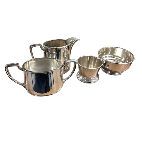 296 - A quantity of Walker and Hall tea and coffee wares, see photos and a pewter tankard (10 items).