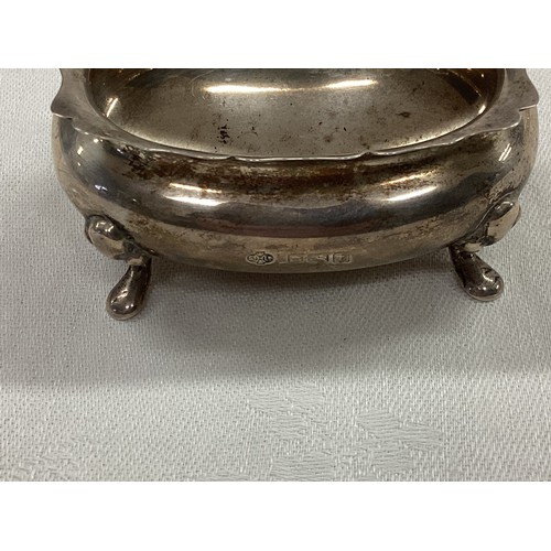 273 - A sterling Silver Christening mug, and a Sterling Silver salt cellar Walker & Hall Sheffield, 1936.1... 