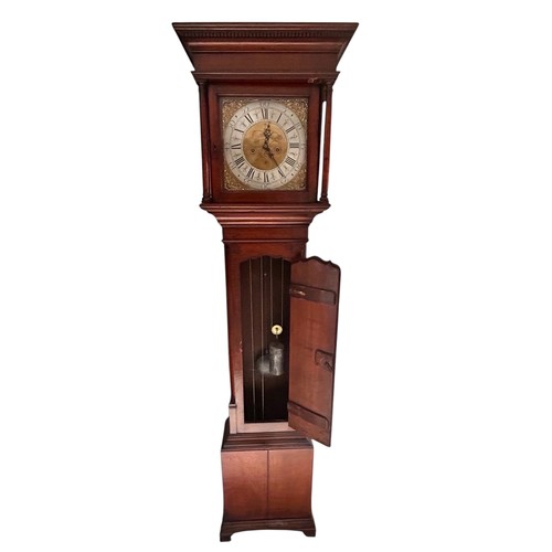 402 - A C19th long case clock by Fishwick of Broughton, 206cm High, 54.5cm wide, 27.5cm deep