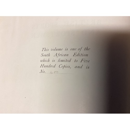 467 - Two large red leather bound volumes of British Sports and Sportsmen.