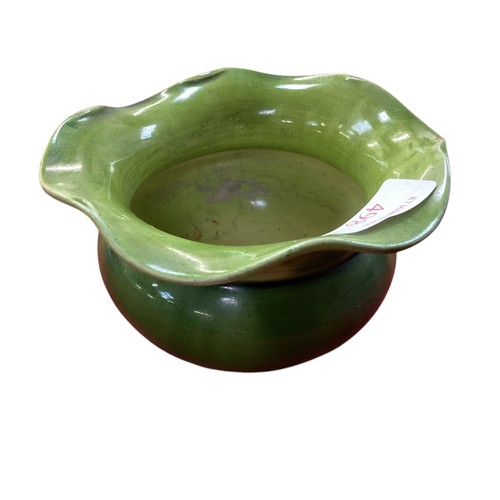 498 - A Bretby bowl together with a small Chinese bowl.