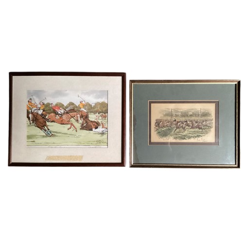 572 - A quantity of framed and glazed pictures and prints of Polo and racing interest