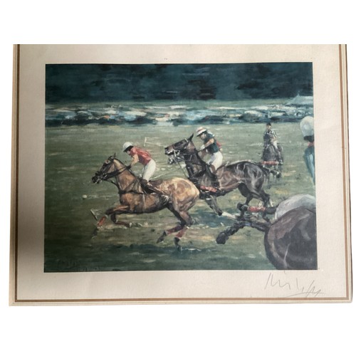 572 - A quantity of framed and glazed pictures and prints of Polo and racing interest