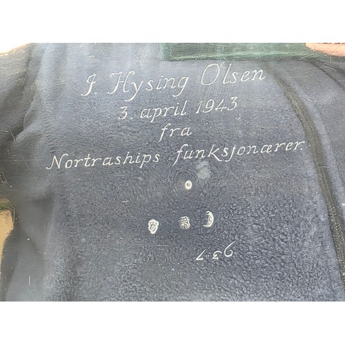 2 - An Irish Silver lidded oval tureen with cast poppy finial,  loop handles on four scroll feet, 38 cm ... 