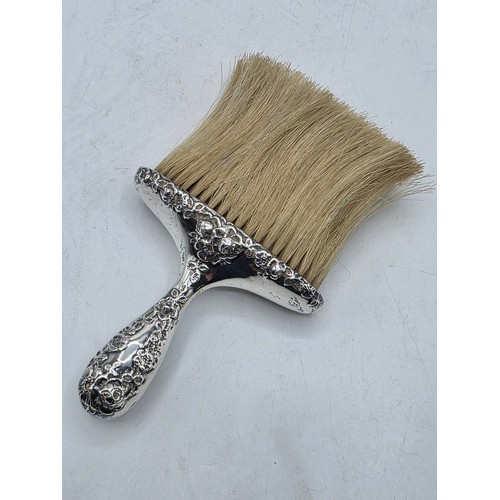 22 - A collection of sterling silver items to include small sauceboat, silver topped glass scent bottle &... 