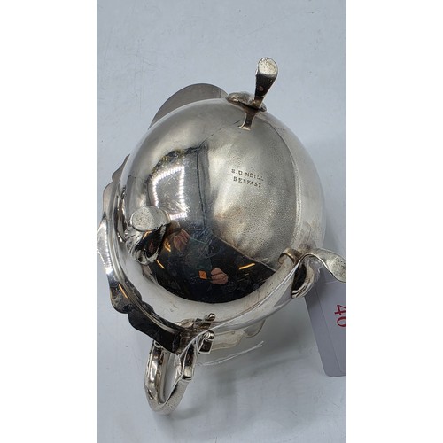 46 - Three sterling silver sauce boats Various dates and makers. 469g.