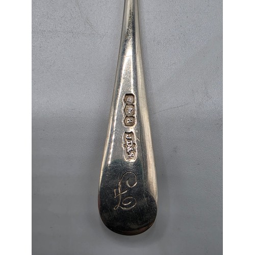 64 - A set of boxed sterling silver teaspoons by James Dixon & Sons Sheffield 1918.  93 g