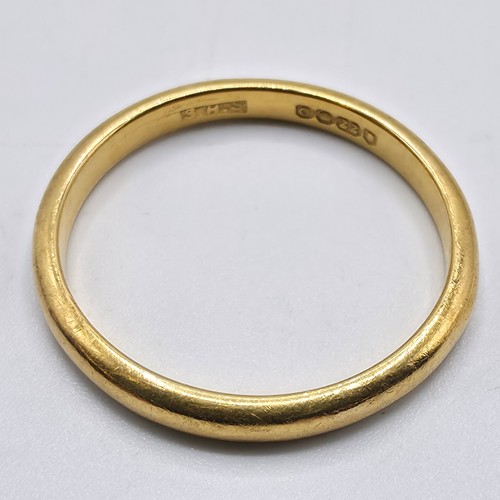45 - Two 22ct gold wedding bands. 5.6g