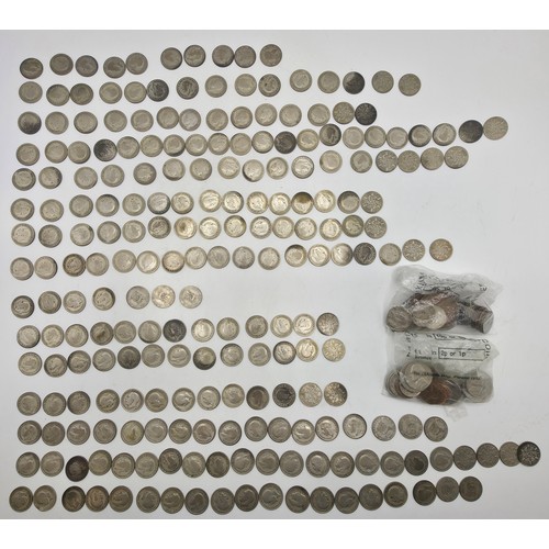 31 - A collection of 20th century Sixpences.  1920-1936. With a small collection of other UK and World co... 