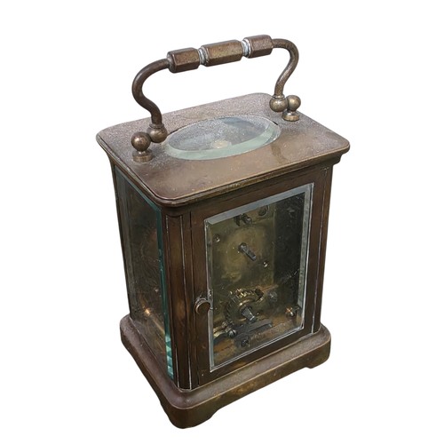 81 - Three clocks, to include a black slate mantel clock,  a French gilt metal mantel clock with 8 day mo... 