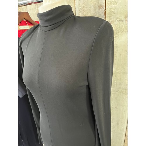 288 - A quantity of designer day wear to include Paul Costelloe Dressage linen dress, Jean Muir navy top a... 