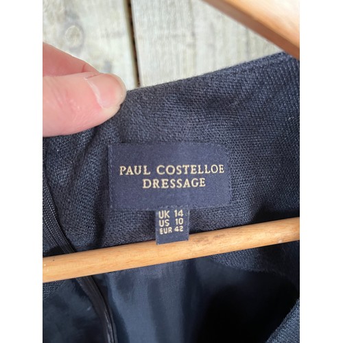 288 - A quantity of designer day wear to include Paul Costelloe Dressage linen dress, Jean Muir navy top a... 