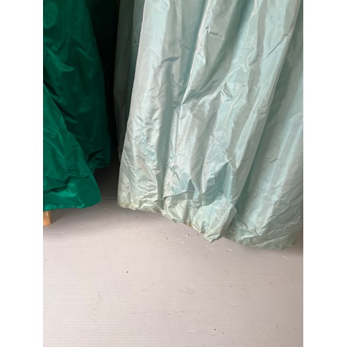 274 - Two ballgowns, late C20th,  a Pale Blue Silk taffeta Victor Edelstein, condition some marks/colour l... 