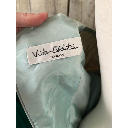 274 - Two ballgowns, late C20th,  a Pale Blue Silk taffeta Victor Edelstein, condition some marks/colour l... 