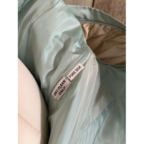 274 - Two ballgowns, late C20th,  a Pale Blue Silk taffeta Victor Edelstein, condition some marks/colour l... 