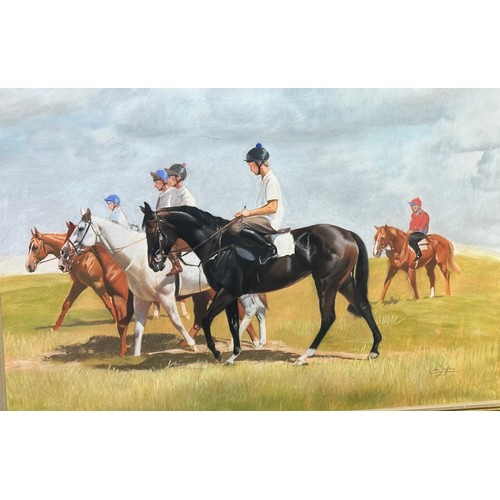 441 - Adriana Zaefferer (1952-), Summer Morning, Newmarket, 1988, oil pastel on paper, 66 x 96 cm, signed,... 