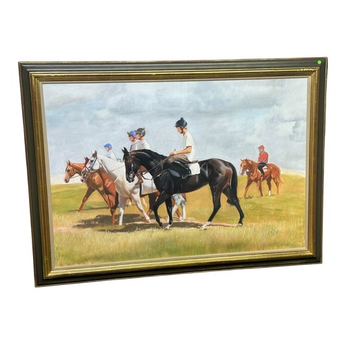441 - Adriana Zaefferer (1952-), Summer Morning, Newmarket, 1988, oil pastel on paper, 66 x 96 cm, signed,... 