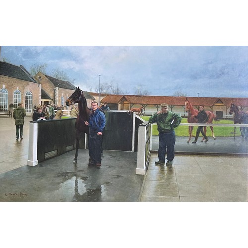 446 - Two framed and glazed racing pictures: Richard King (XX) British, 